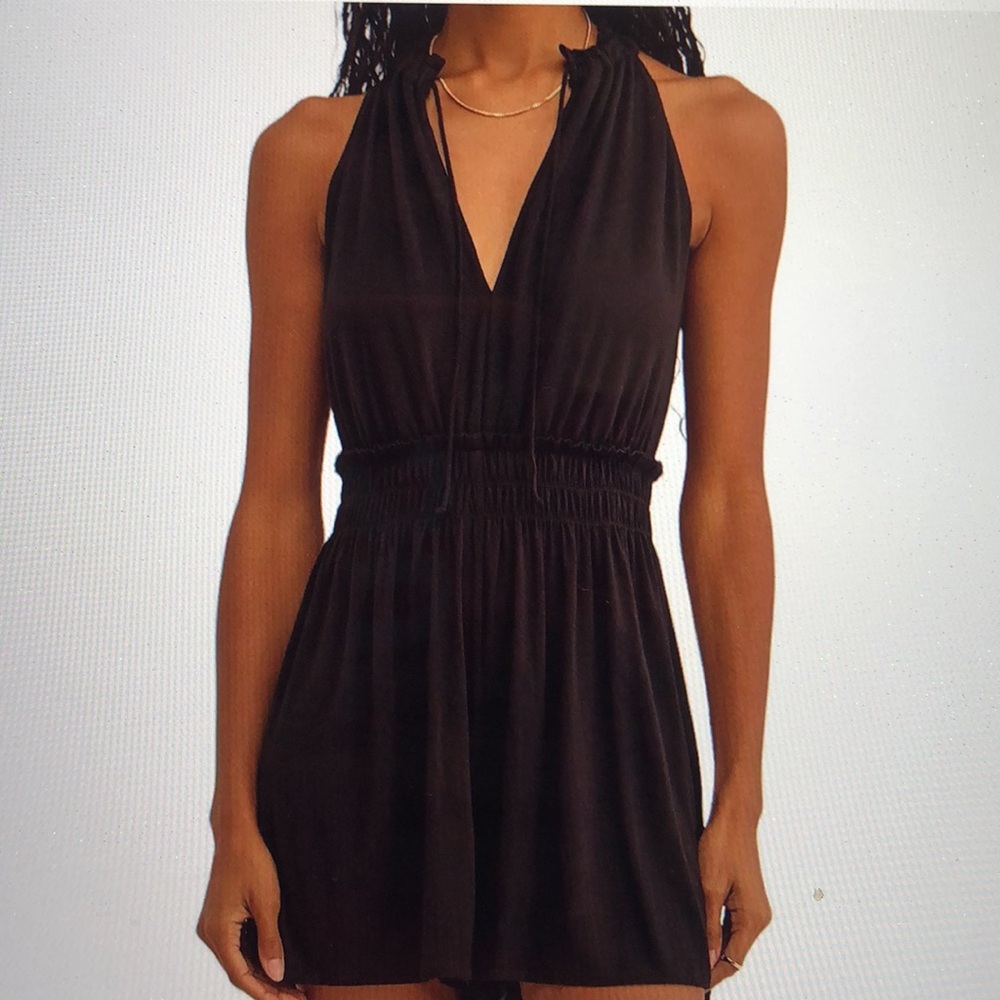 Z Supply Rhea Romper Black M NWT